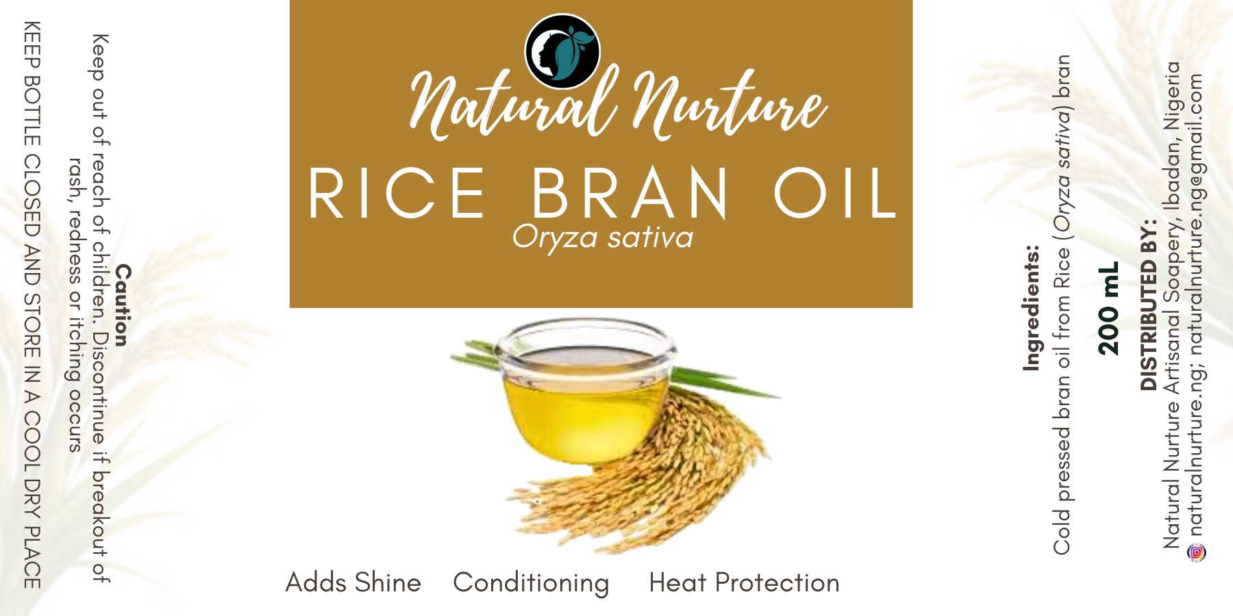 Natural Nurture Rice Bran Oil